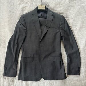 Charcoal Gray Men's Ermenegildo Zegna 2 piece Suit 42L 34x31